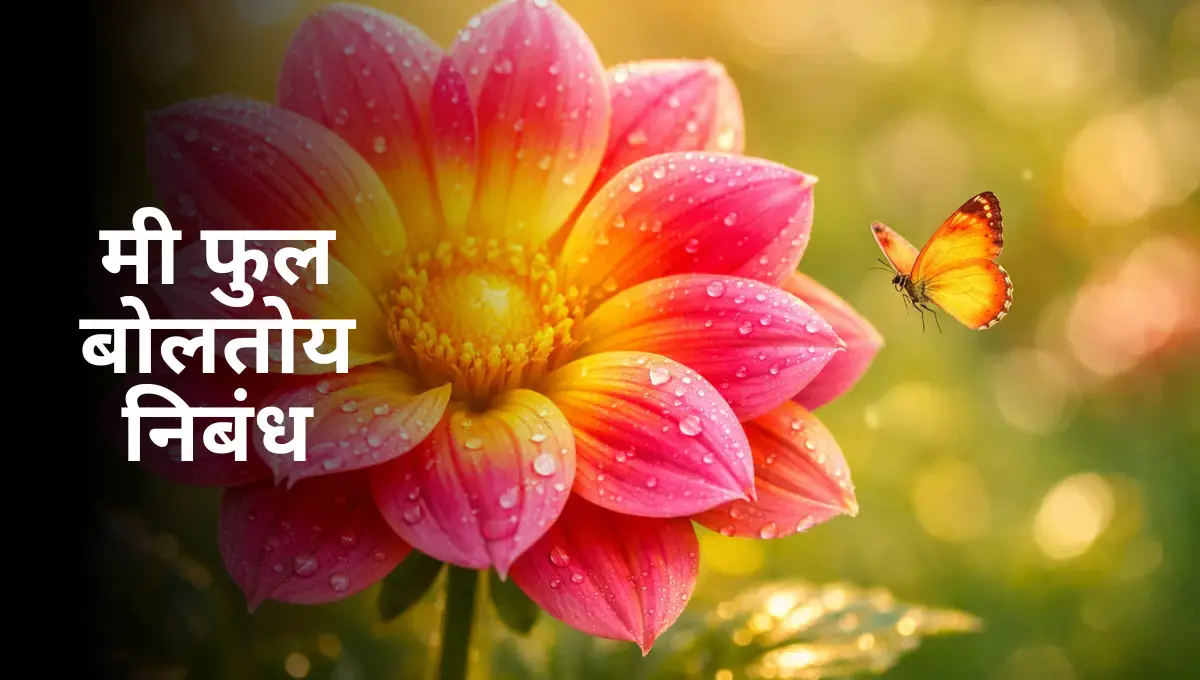 Mi Phool Boltoy Nibandh in Marathi: मी फुल बोलतोय निबंध मराठी