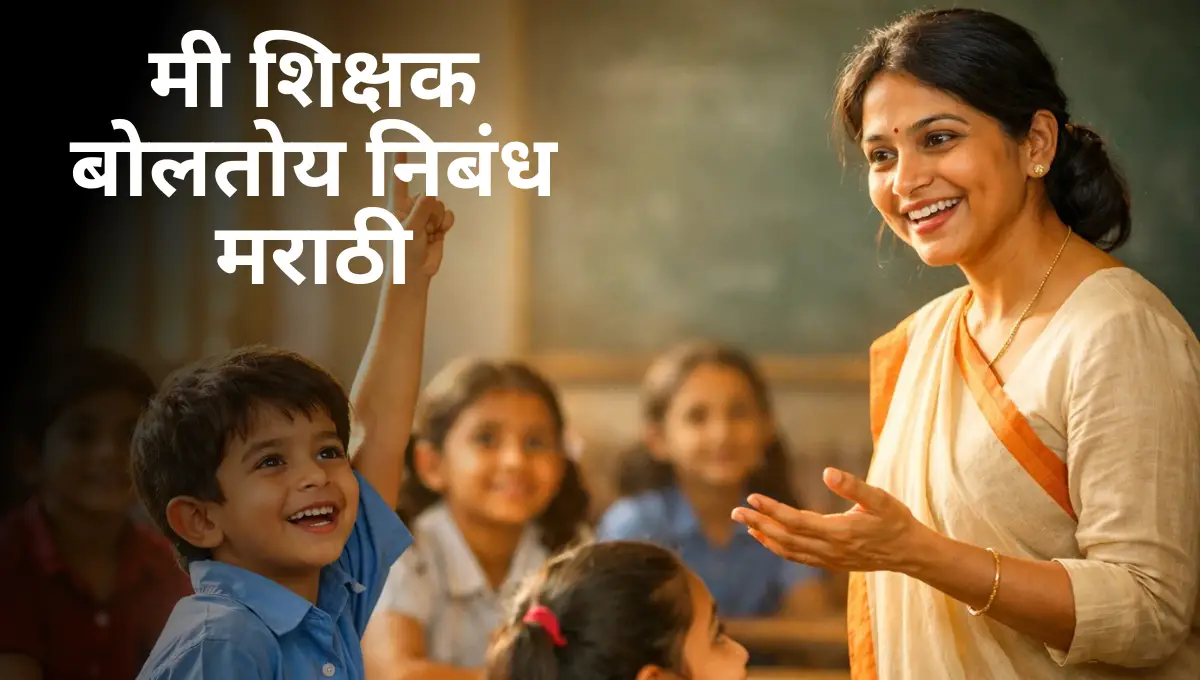 Mi Shikshak Boltoy Nibandh in Marathi: मी शिक्षक बोलतोय निबंध मराठी
