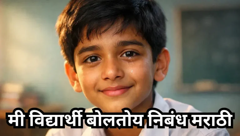 Mi Vidyarthi Boltoy Nibandh in Marathi: मी विद्यार्थी बोलतोय निबंध मराठी
