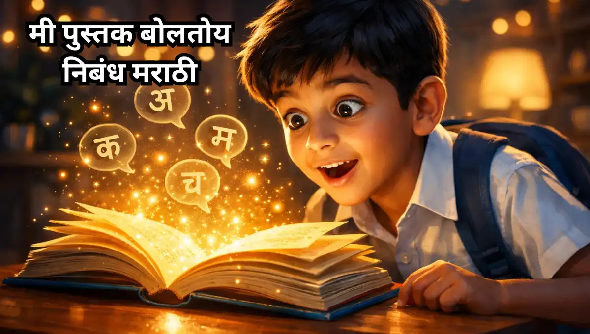 Mi Pustak Boltoy Nibandh in Marathi: मी पुस्तक बोलतोय निबंध मराठी