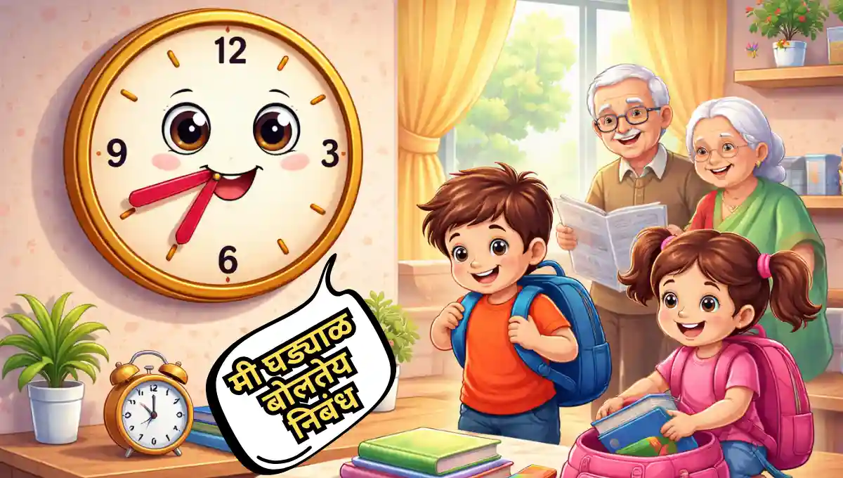 Mi Ghadyal Boltey Nibandh in Marathi: मी घड्याळ बोलतेय निबंध मराठी