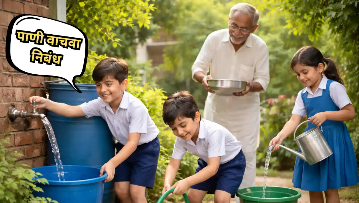 Save Water Nibandh: पाणी वाचवा निबंध