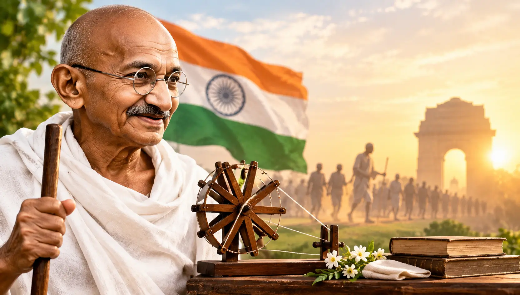 Mahatma Gandhi Jayanti Bhashan Marathi