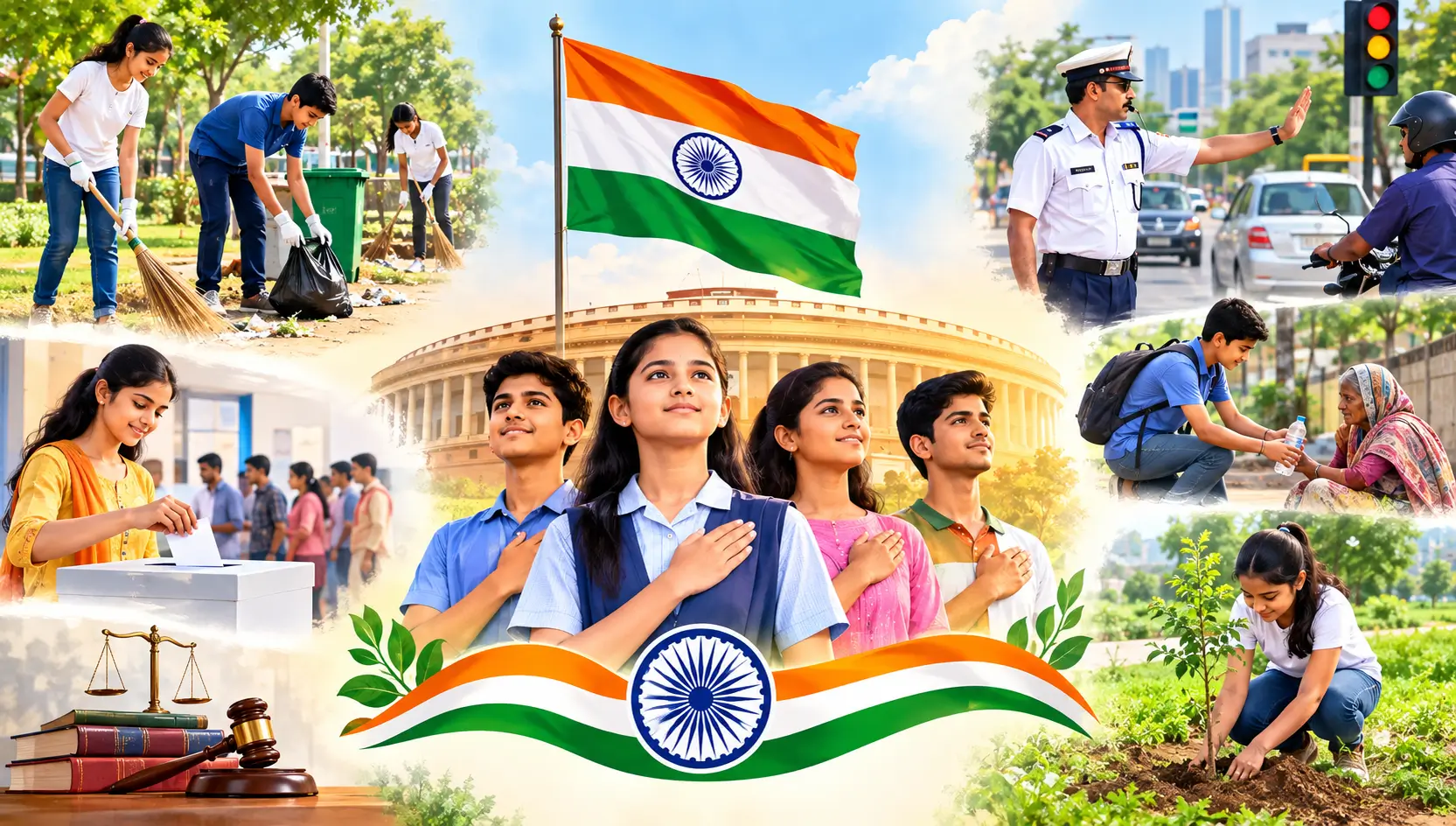Nagrik Kartavya Hamara Dharm Nibandh