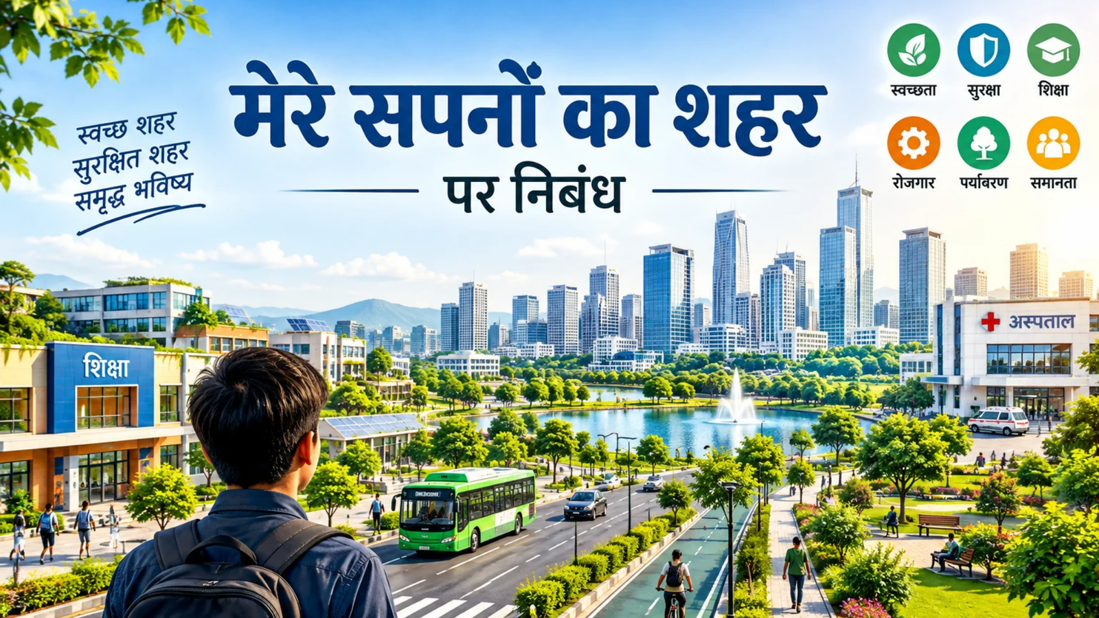 मेरे सपनों का शहर पर निबंध | 800–1000 शब्दों में हिंदी निबंध